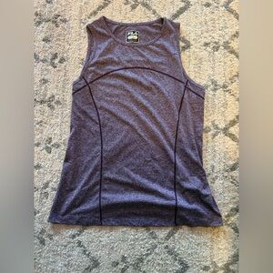 FILA Women’s Athletic Tank Top Purple Heather Size L | Workout Running Shirt
